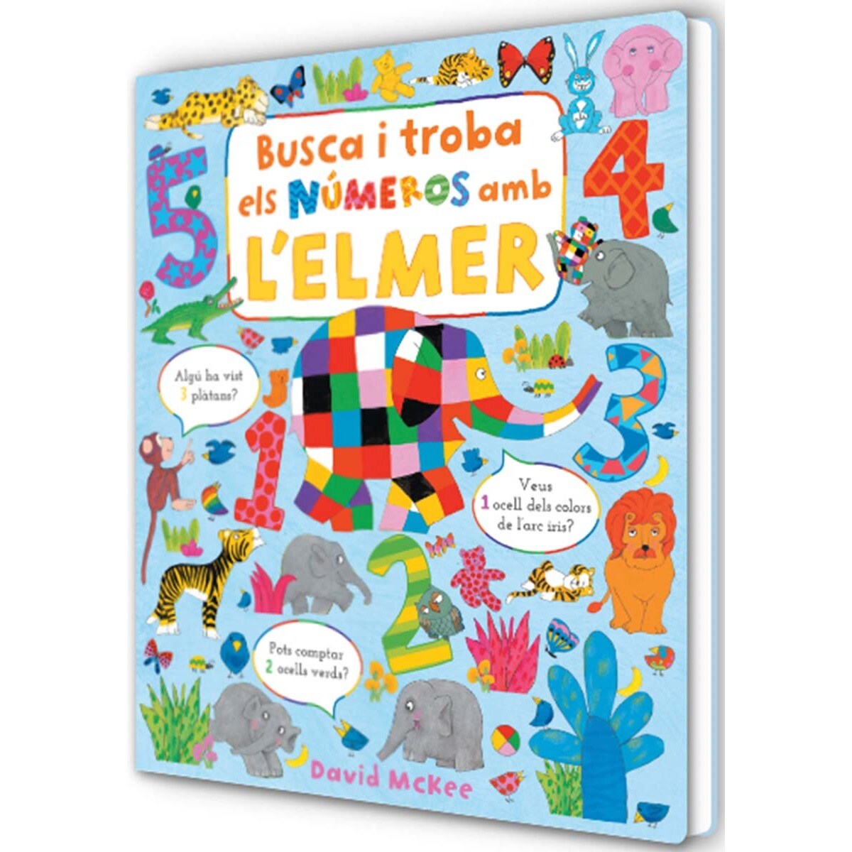 Imagem 0 de L'Elmer. Llibre de cartró - Busca i troba els números amb l'Elmer