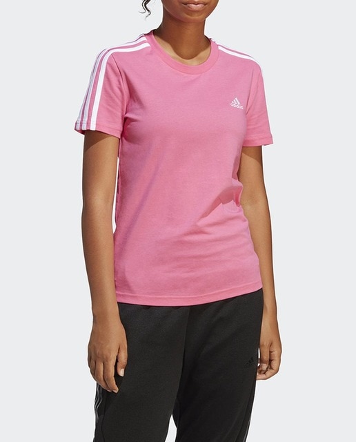 Camiseta de mujer Essentials Slim LOUNGEWEAR 3 bandas adidas