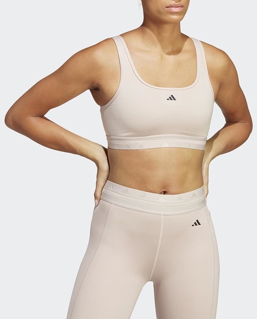 Top de  mujer Aeroreact Training Light-Support Techfit adidas