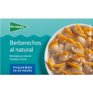EL CORTE INGLES kleine Herzmuscheln im eigenen Saft, 45-55 Stück Dose 63 g netto Abtropfgewicht