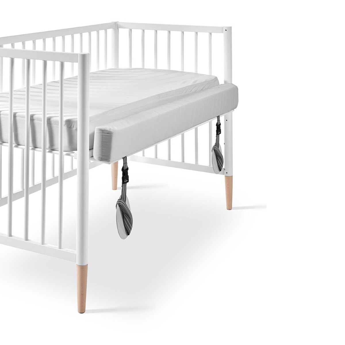 Berço de Madeira Montessori Tesori - 120x60 cm Branco-4