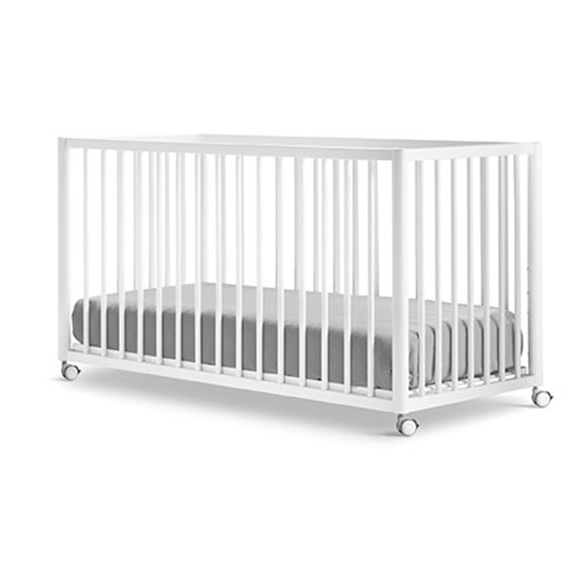 Berço de Madeira Montessori Tesori - 120x60 cm Branco-3