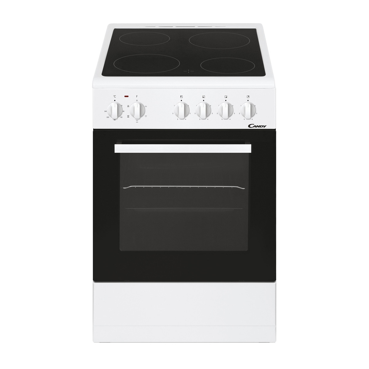 Candy – Cocina compacta Candy con placa vitrocerámica con 4 zonas y horno multifunción – CVE5436FEEW/E.