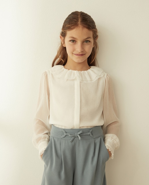 Blusa de niña de manga larga