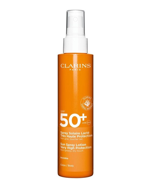 Clarins – Spray Solar Lácteo Muy Alta Protección SPF 50+ Clarins.