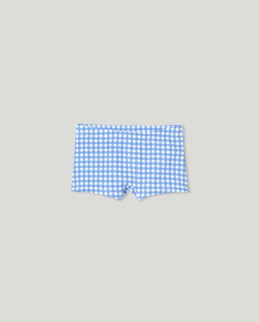 Baby boy gingham hot sale swim trunks