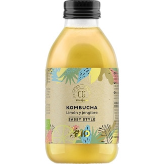 CLUB DEL GOURMET kombucha de limón y jengibre envase 250 ml