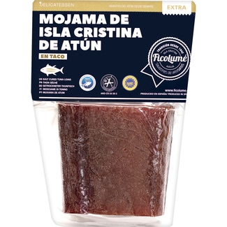 FICOLUME Dried salted tuna PGI Mojama de Isla Cristina approximate weight cube 300 g