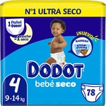 Bebé-Seco pañales de 9 a 14 kg talla 4 bolsa 78 unidades