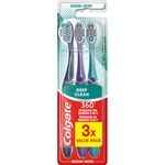 Deep Clean 360º 4 in 1 medium toothbrush blister 3 units