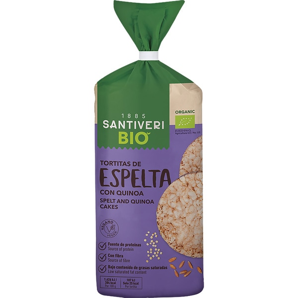 Organic Bio tortitas ecológicas de espelta con quinoa bolsa 100 g