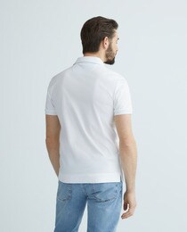 Polo uni manches courtes avec logo gant Mode homme El Corte
