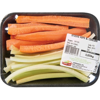 Sticks de Aipo e Cenoura embalagem 200 g