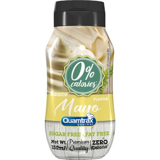 QUAMTRAX Gourmet salsa mayo 0% calorias sin azúcar bote 330 ml