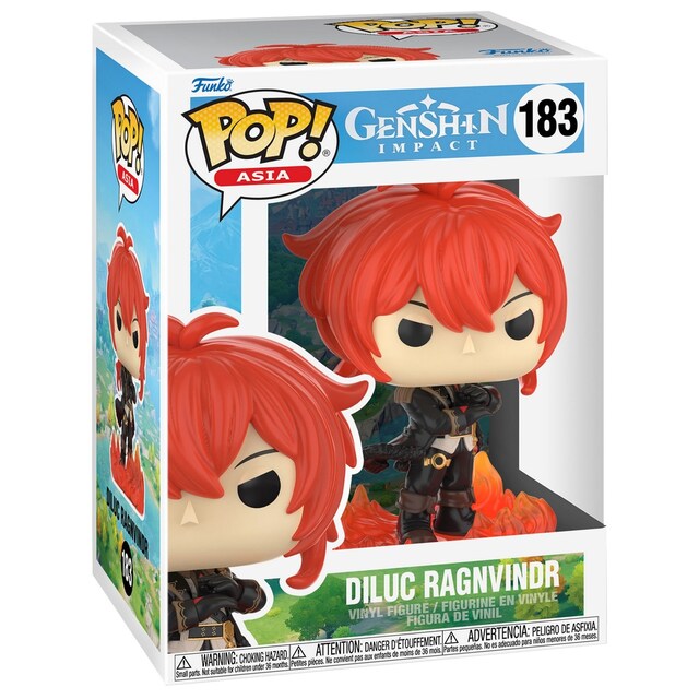 Figura Funko Pop Diluc Ragnvindr Genshin Impact.