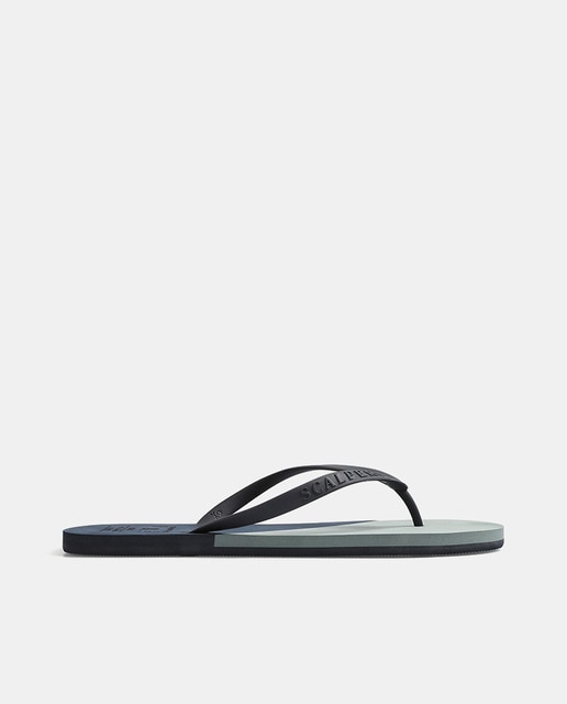Chanclas de hombre tipo flip flop bicolor