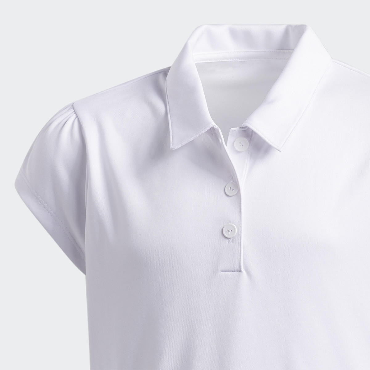 Polo de Menina Performance Branco-3