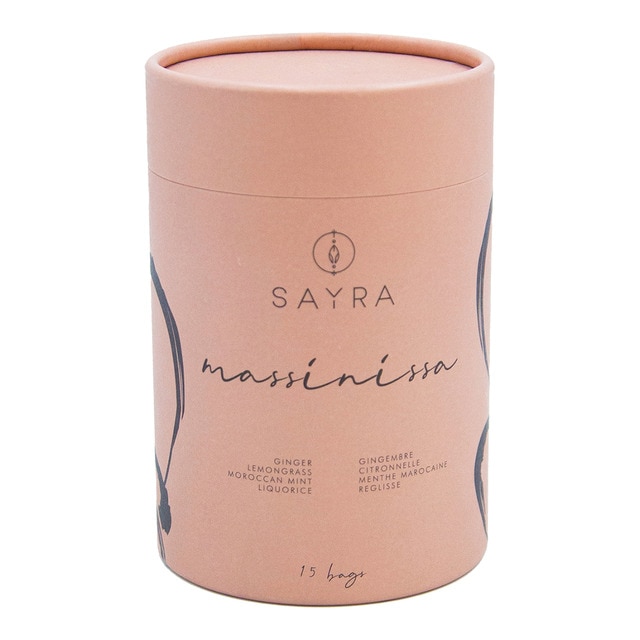 Infusión de jengibre, limoncello, menta marroquí y regaliz Massinissa Sayra 15 bolsitas