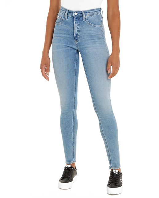 Calvin Klein Jeans - Vaquero Mujer High Rise Skinny.