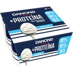 Protein plain yogurt rich in protein 0% fat no added sugar 4-pack units 100 g