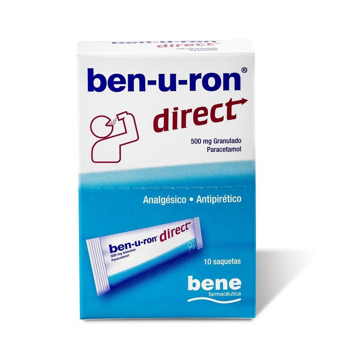 Imagem 0 de Ben-u-ron direct 500 mg Granulado - 10 Saquetas