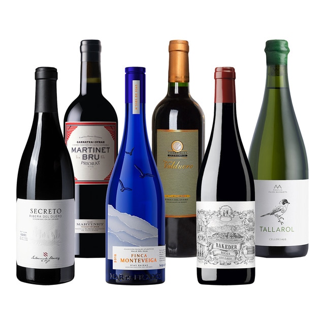 Selección vinos Secreto, Martinet, Finca Monteveiga, Valduero, Bakeder y Aus Tallarol