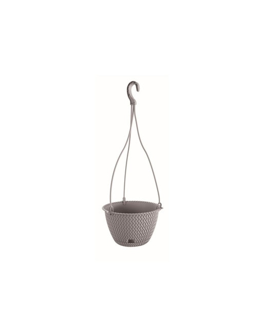 Macetero colgante splofy round w 3l., dimensiones (mm) 230x230x145, color gris piedra