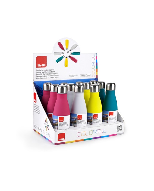 Botella termo colorful 350-surtido color