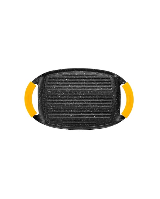 Grill plancha ondul basic stone 47x29