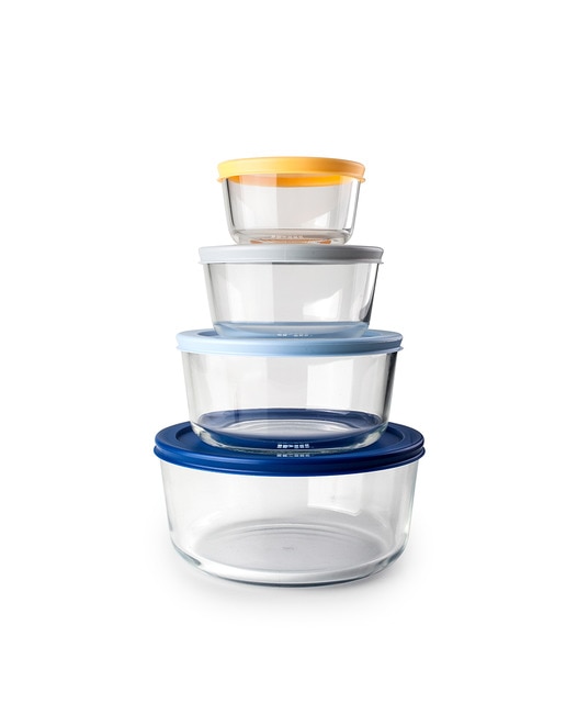 Set 4 tuppers redondos eco
