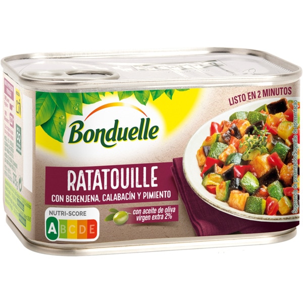 Ratatouille com Beringela, Courgette e Pimentos lata 375 g