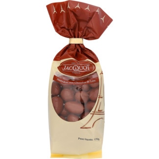 Jacquot Amêndoas Cobertas de Chocolate de Leite embalagem 170 g