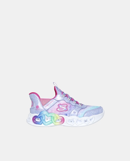 Zapatillas Slip-ins de niña tipo running bajas con luces