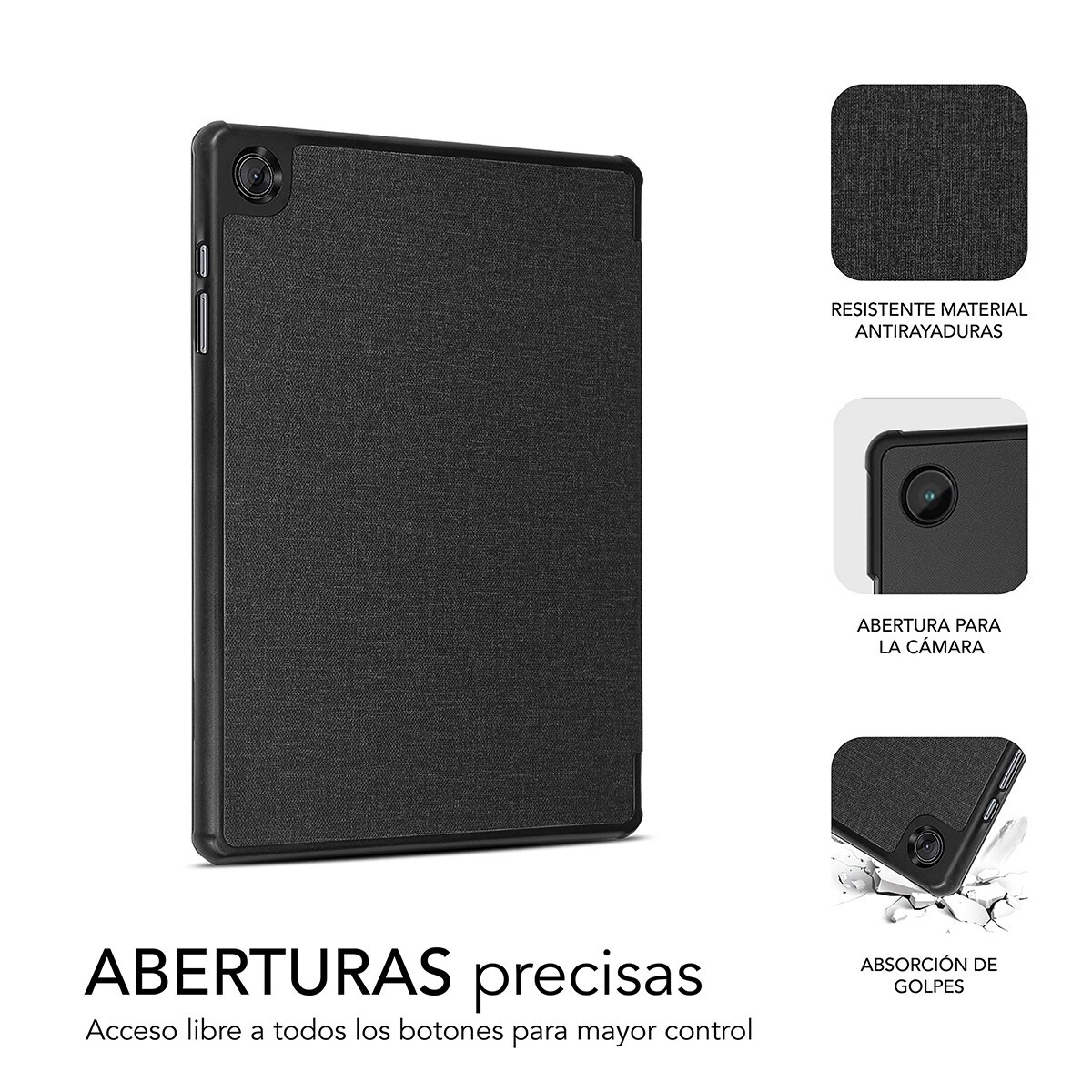 Capa Subblim Shock Case para Tablet Samsung Galaxy Tab A9 8,7" - Preto Preto-5