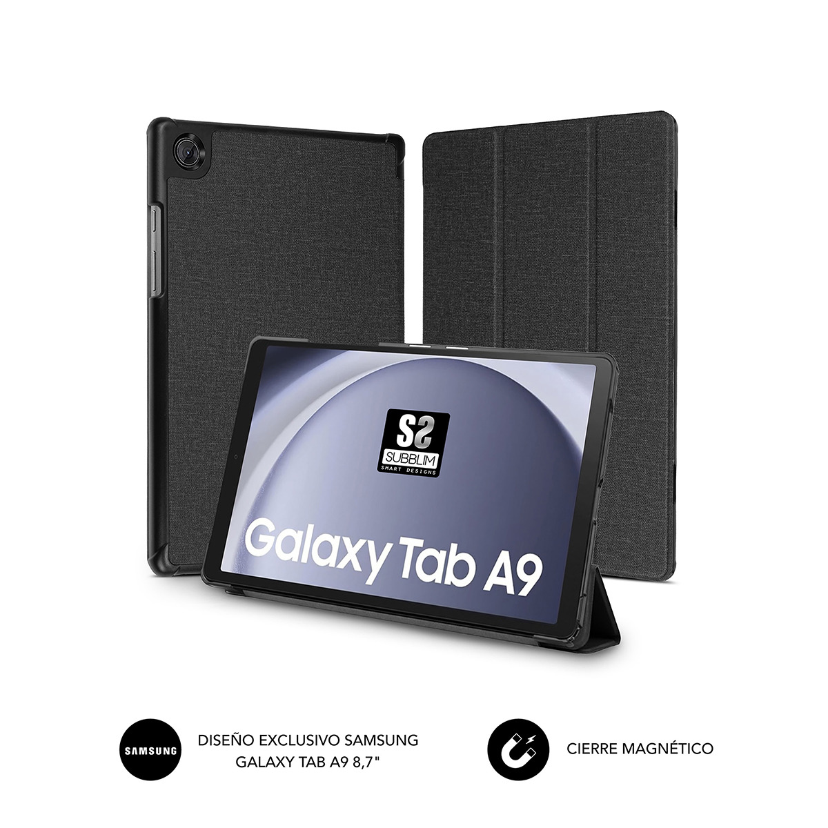 Capa Subblim Shock Case para Tablet Samsung Galaxy Tab A9 8,7" - Preto Preto-2