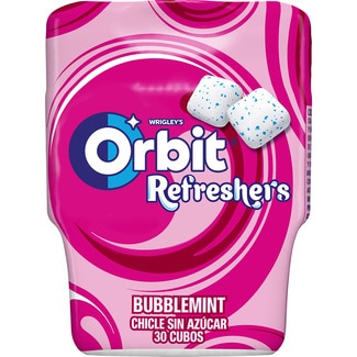 ORBIT Refresher's Bubblemint Kaugummis Erdbeer-Minz-Geschmack, zuckerfrei 30 Einheiten