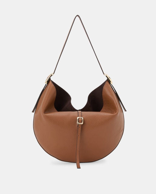 Hobo de piel con detalle de hebilla