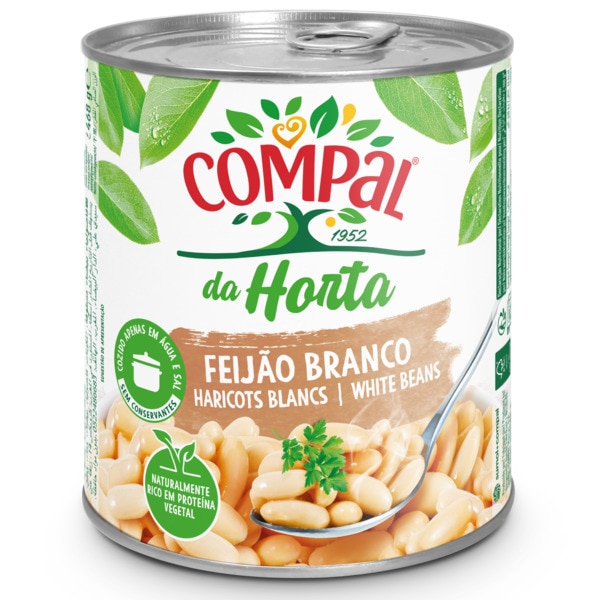 Feijão Branco da Horta lata 845 g