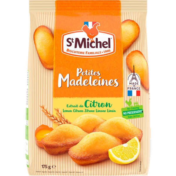 Madalenas sabor Limão caixa 175 g