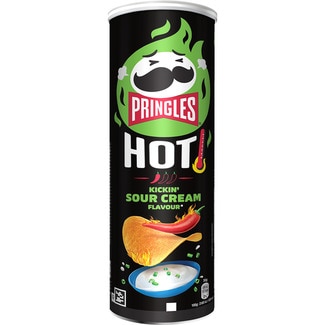 PRINGLES aperitivo frito de patata sabor Hot Kickin Sour Cream lata 160 g