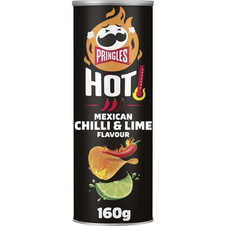 PRINGLES aperitivo frito de patata sabor Hot Mexican Chilli & Lime lata 160 g