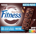 barrita de cereales integrales con chocolate 0% azúcares añadidos y proteína 4 unidades estuche 80 g