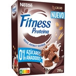Proteína cereales copos de trigo integral, avena integral y quinoa integral con cacao paquete 310 g