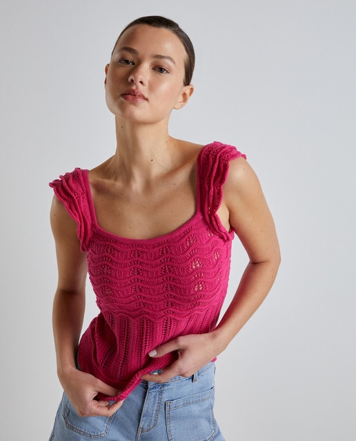 Top de mujer en crochet