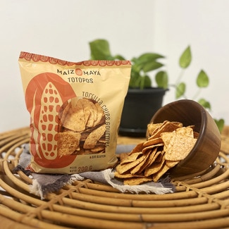 Totopos de maíz fritos bolsa 200 g - Maiz Maya