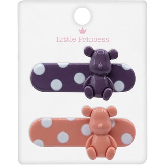 LITTLE PRINCESS horquilla de pelo blister 2 unidades modelos surtidos variados, según existencias