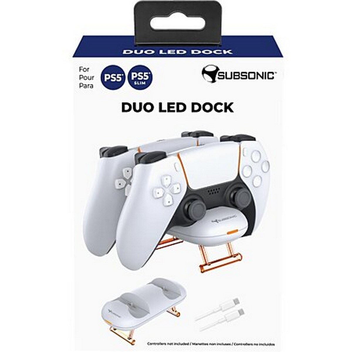 Imagem 0 de Base Carga Comandos LED - PlayStation 5