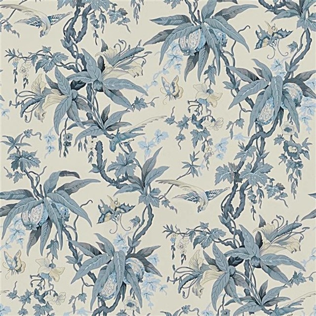 Papel pintado TNT Mary Day Botanical Slate Ralph Lauren