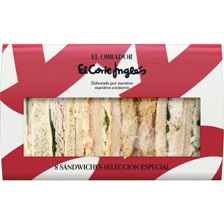 EL OBRADOR EL CORTE INGLES Special selection sandwiches 8-pack case 800 g
