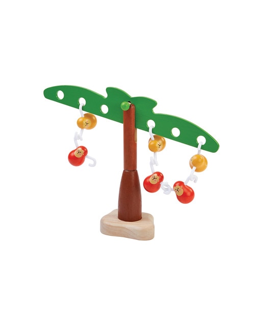 Monos en equilibrio juguete de madera Plantoys